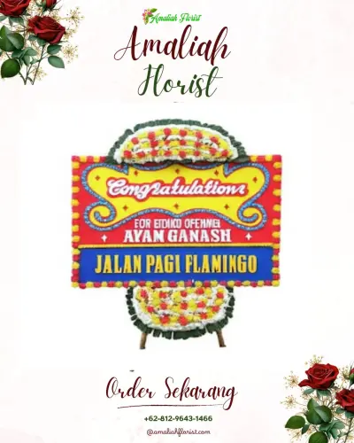 Bunga Papan Congratulation di Sei Mati